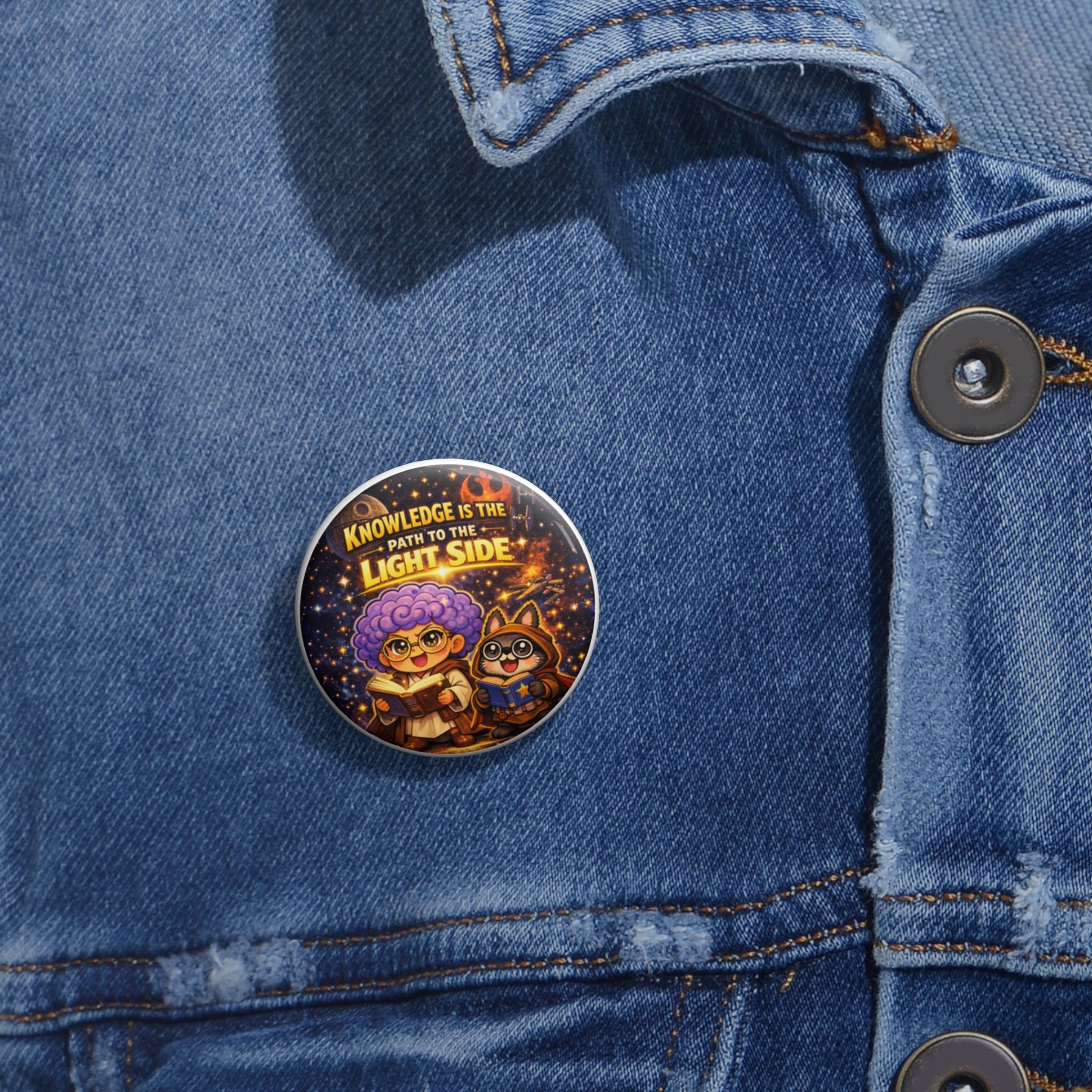 Knowledge Is the Path to the Light Side Pin