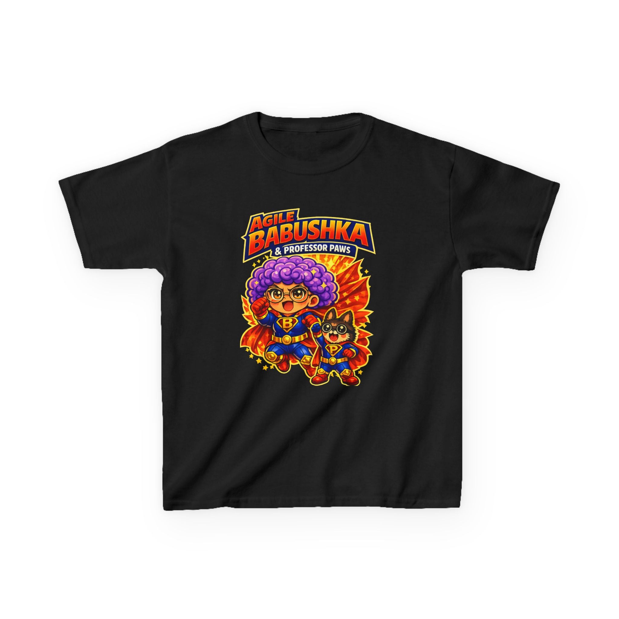Super Agile Babushka and Professor Paws Youth Tee