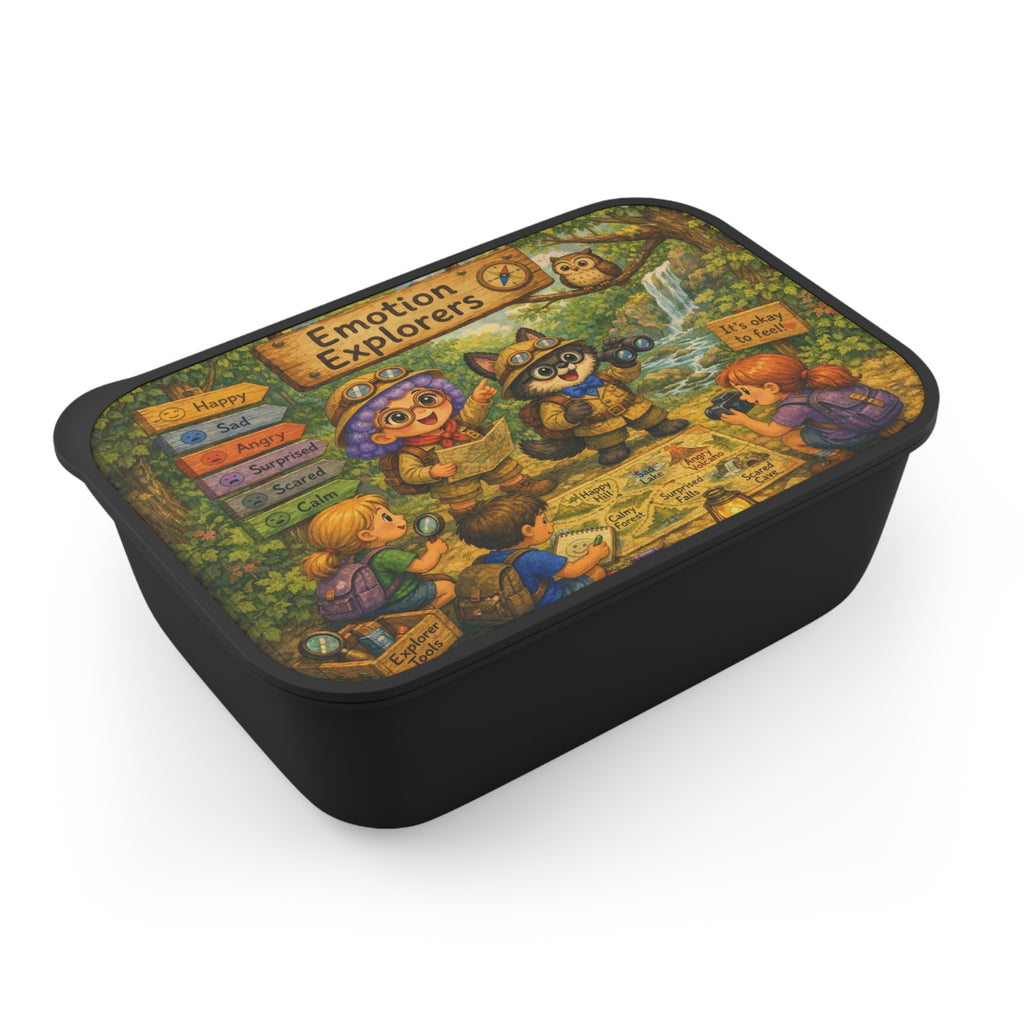Emotion Explorers PLA Bento Box with Band and Utensils