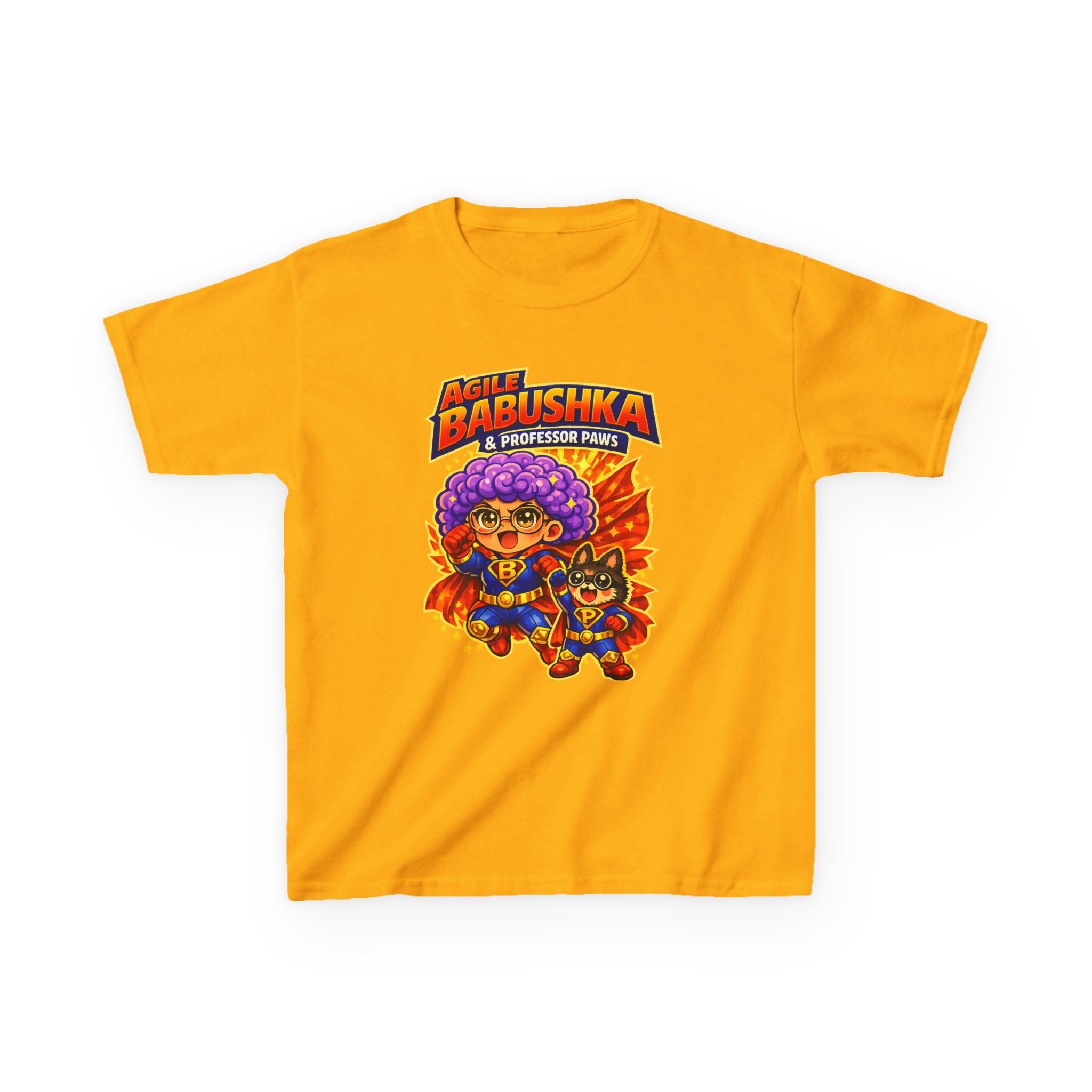 Super Agile Babushka and Professor Paws Youth Tee