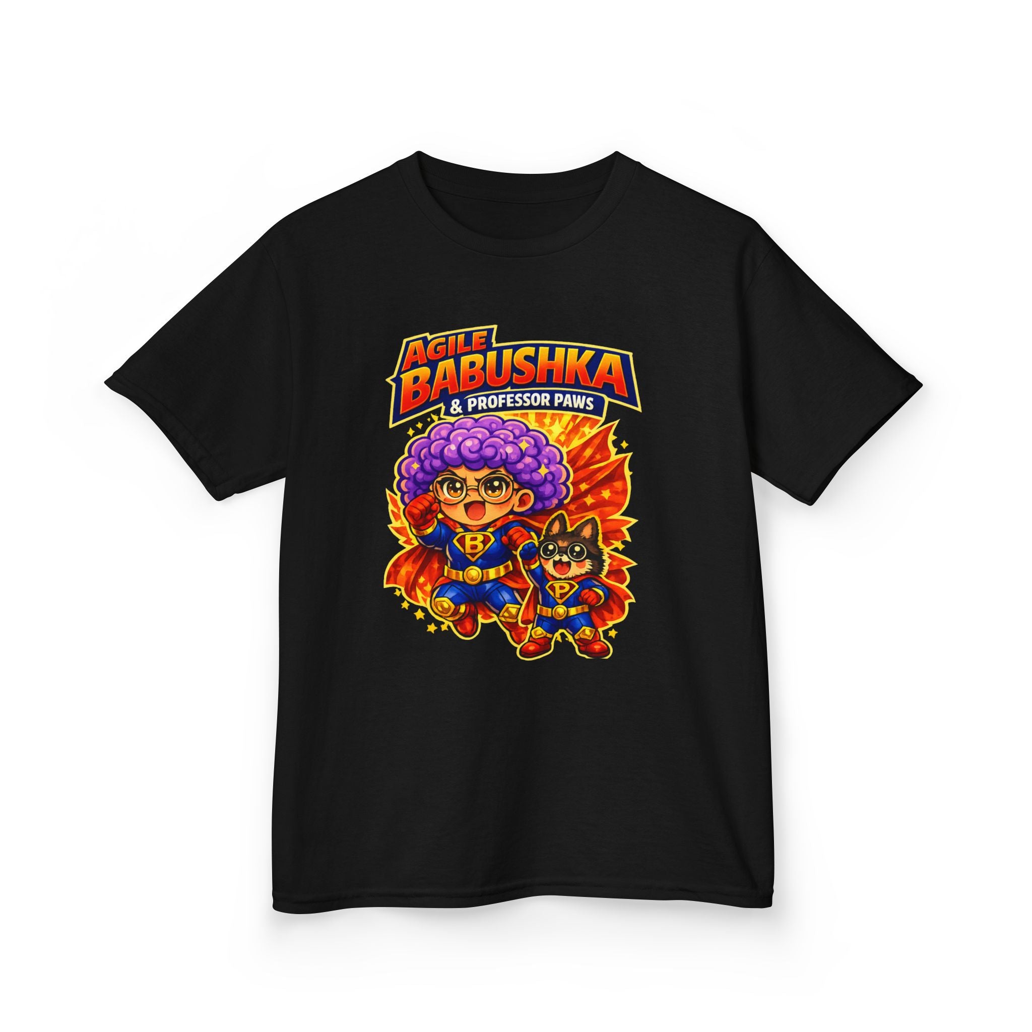 Agile Babushka and Professor Paws Youth Tee