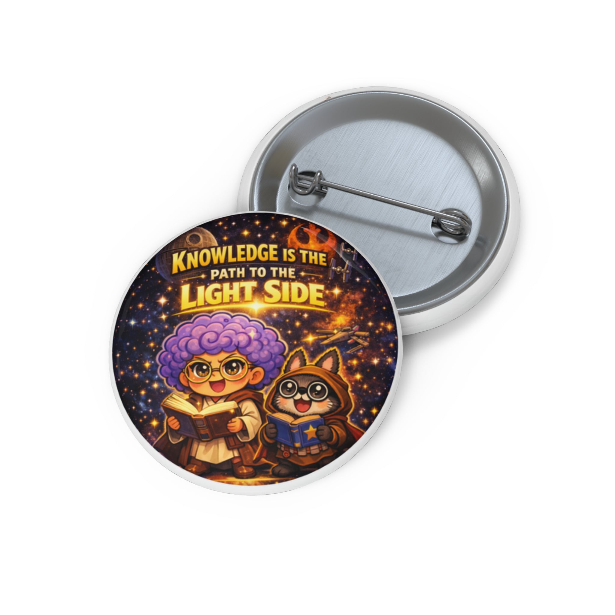 Knowledge Is the Path to the Light Side Pin
