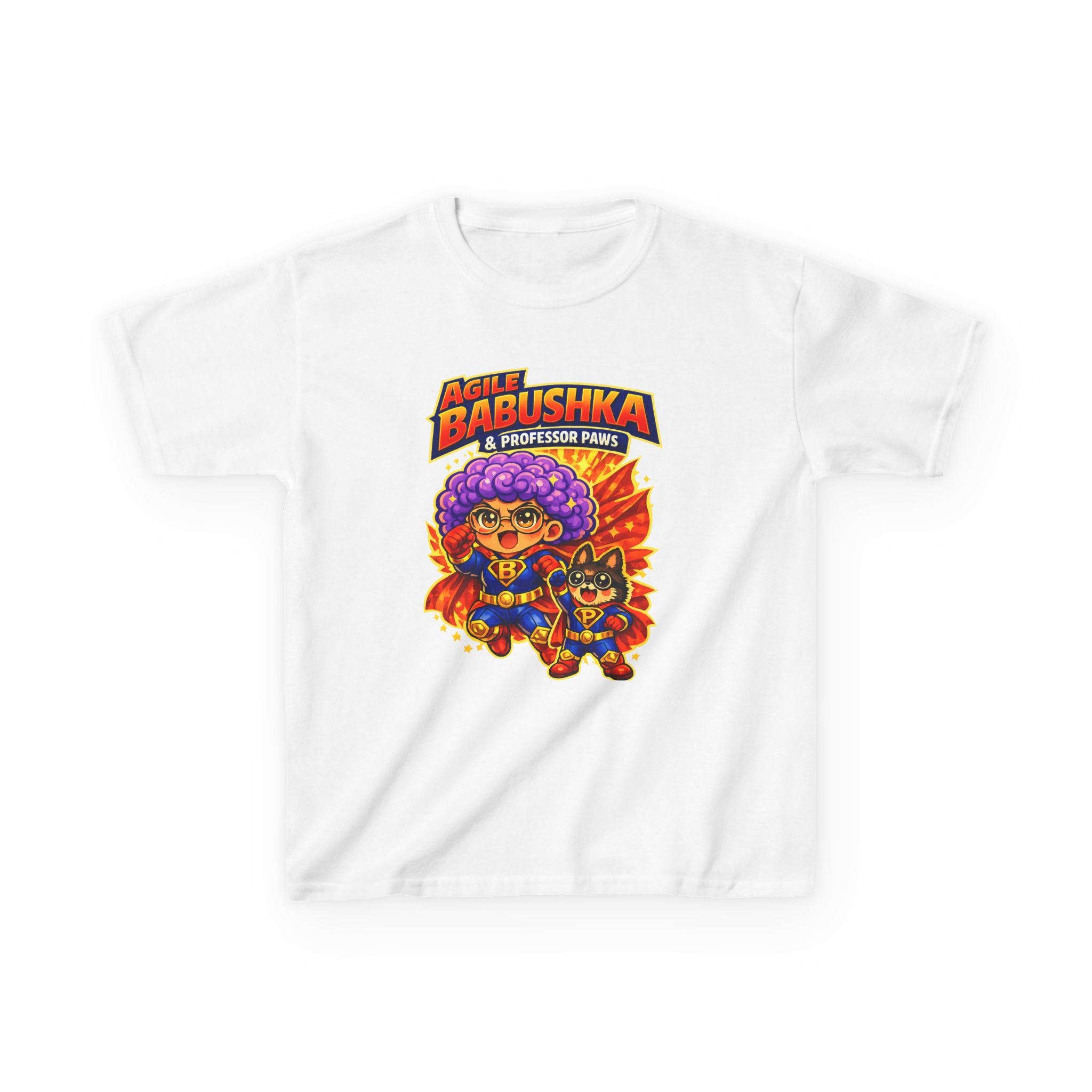 Super Agile Babushka and Professor Paws Youth Tee