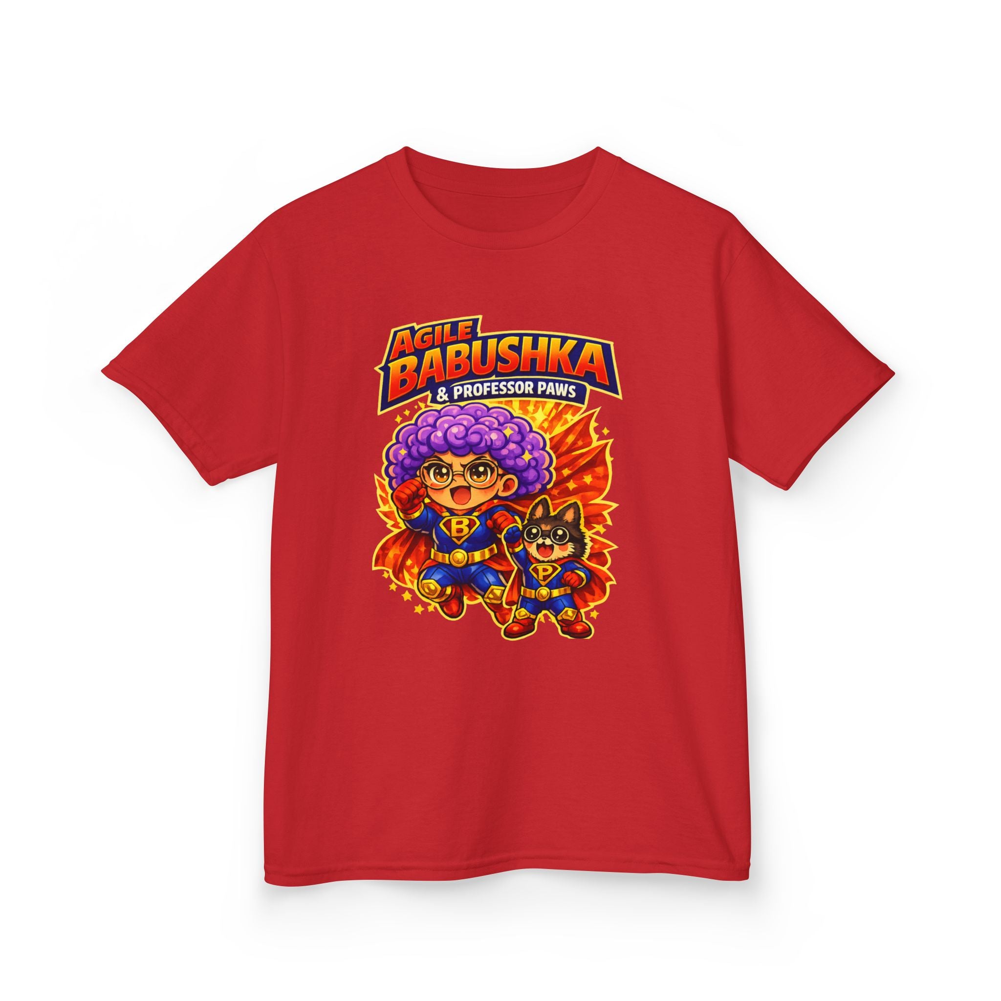 Agile Babushka and Professor Paws Youth Tee