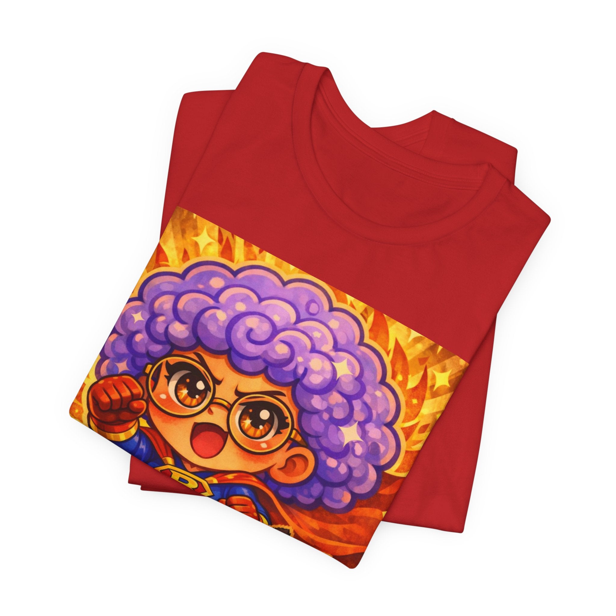 Babushka & Professor Paws Graphic Tee — Cute Retro Superhero Grandma T-Shirt